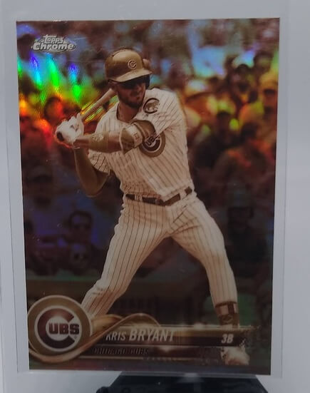 2018 Topps Chrome Kris Bryant Sepia Refractor Baseball Card simple Xclusive Collectibles   