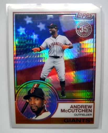 2018 Topps Andrew McCutchen Silver Pack 35th Anniversary Mojo Refractor Baseball Card simple Xclusive Collectibles   