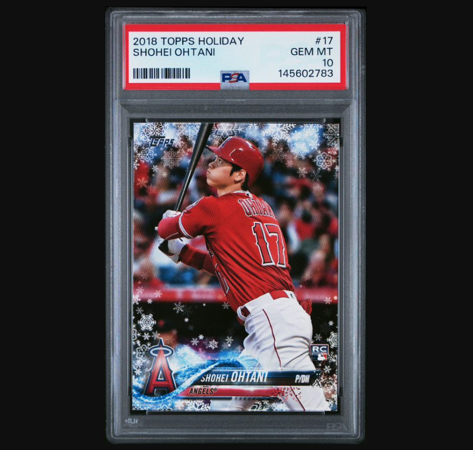 2018 Topps Holiday Shohei Ohtani #17 PSA 10&nbsp;Rookie Baseball Card