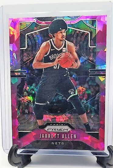 2019-20 Panini Prizm Basketball Jarrett Allen Pink Cracked Ice Refractor Basketball Card simple Xclusive Collectibles   