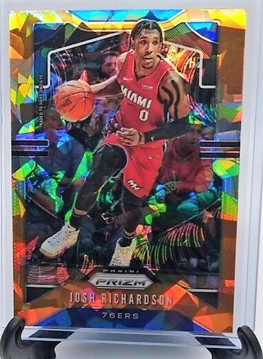 2019-20 Panini Prizm Basketball Josh Richardson Orange Cracked Ice Refractor Basketball Card simple Xclusive Collectibles   