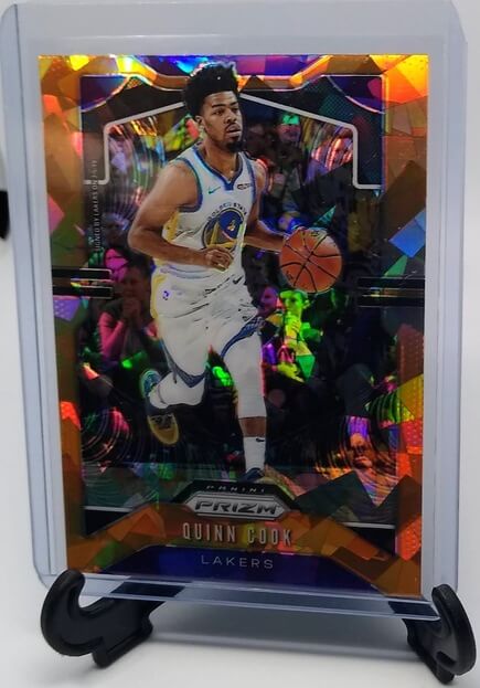 2019-20 Panini Prizm Basketball Quinn Cook Orange Cracked Ice Refractor Basketball Card simple Xclusive Collectibles   