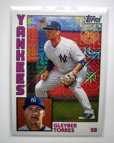 2019 Topps Chrome Gleyber Torres Mojo Refractor Baseball Card simple Xclusive Collectibles   