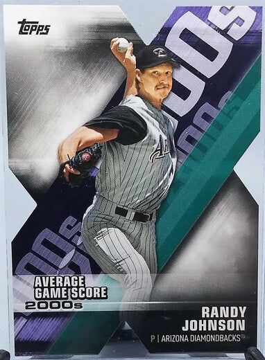 2020 Topps Randy Johnson Average Game Score Die Cut 2000s Baseball Card (Copy) (Copy) simple Xclusive Collectibles   
