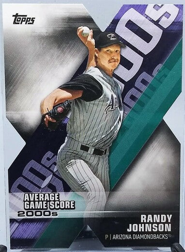 2020 Topps Randy Johnson Average Game Score Die Cut 2000s Baseball Card simple Xclusive Collectibles   