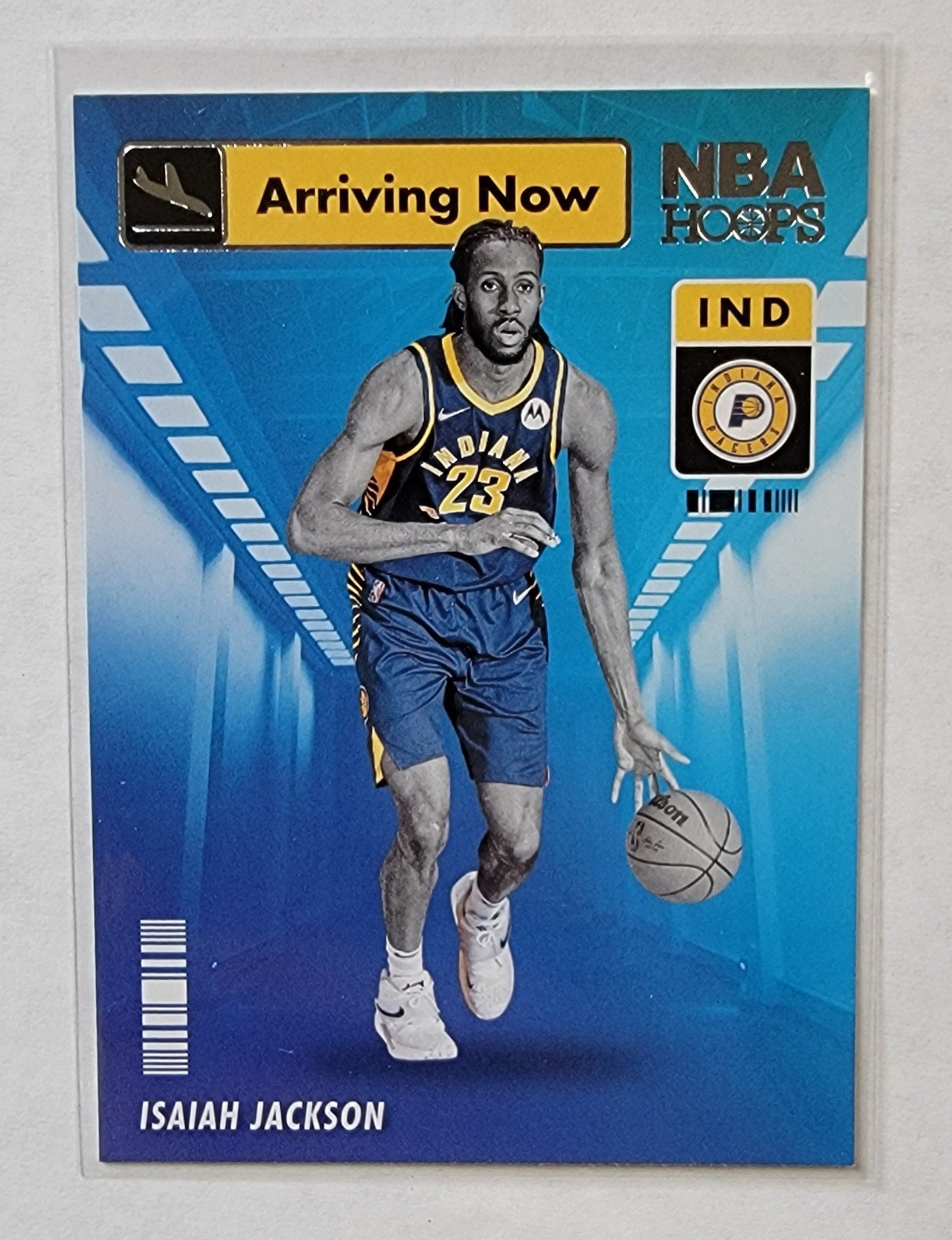 2021-22 Panini NBA Hoops Isaiah Jackson Arriving Now Insert Basketball Card AVM1 simple Xclusive Collectibles   