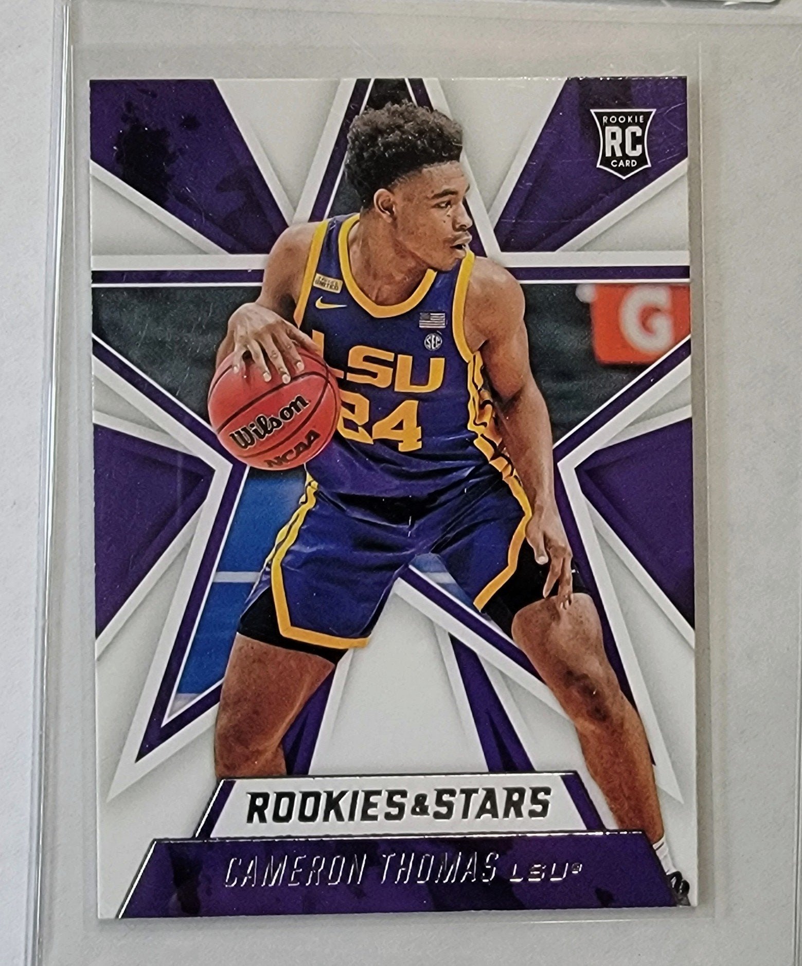 2021 Panini Chronicles Draft Picks Cameron Thomas Rookies and Stars Rookie Basketball Card AVM1 simple Xclusive Collectibles   