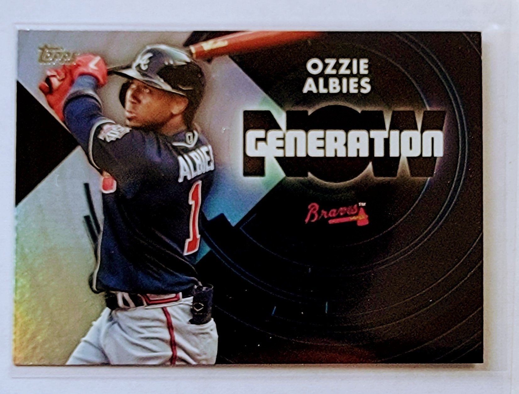 2022 Topps Ozzie Albies Generation Now Insert Baseball Card simple Xclusive Collectibles   