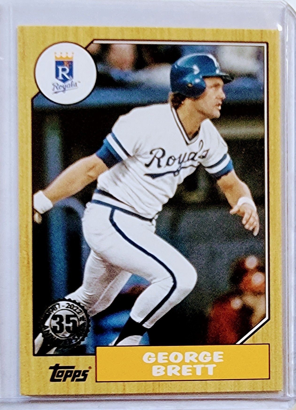 2022 Topps George Brett 1987 35th Anniversary Baseball Card simple Xclusive Collectibles   