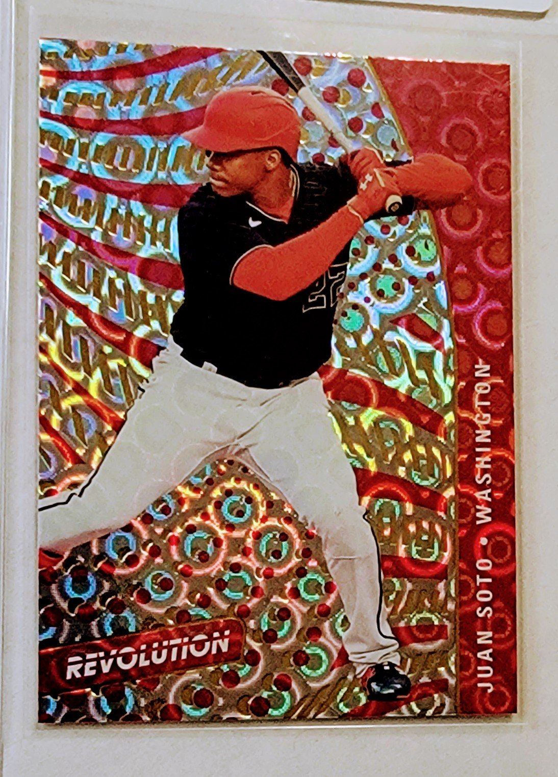 2021 Panini Chronicles Juan Soto Revolution Groove Insert Refractor Baseball Card AVM1 simple Xclusive Collectibles   