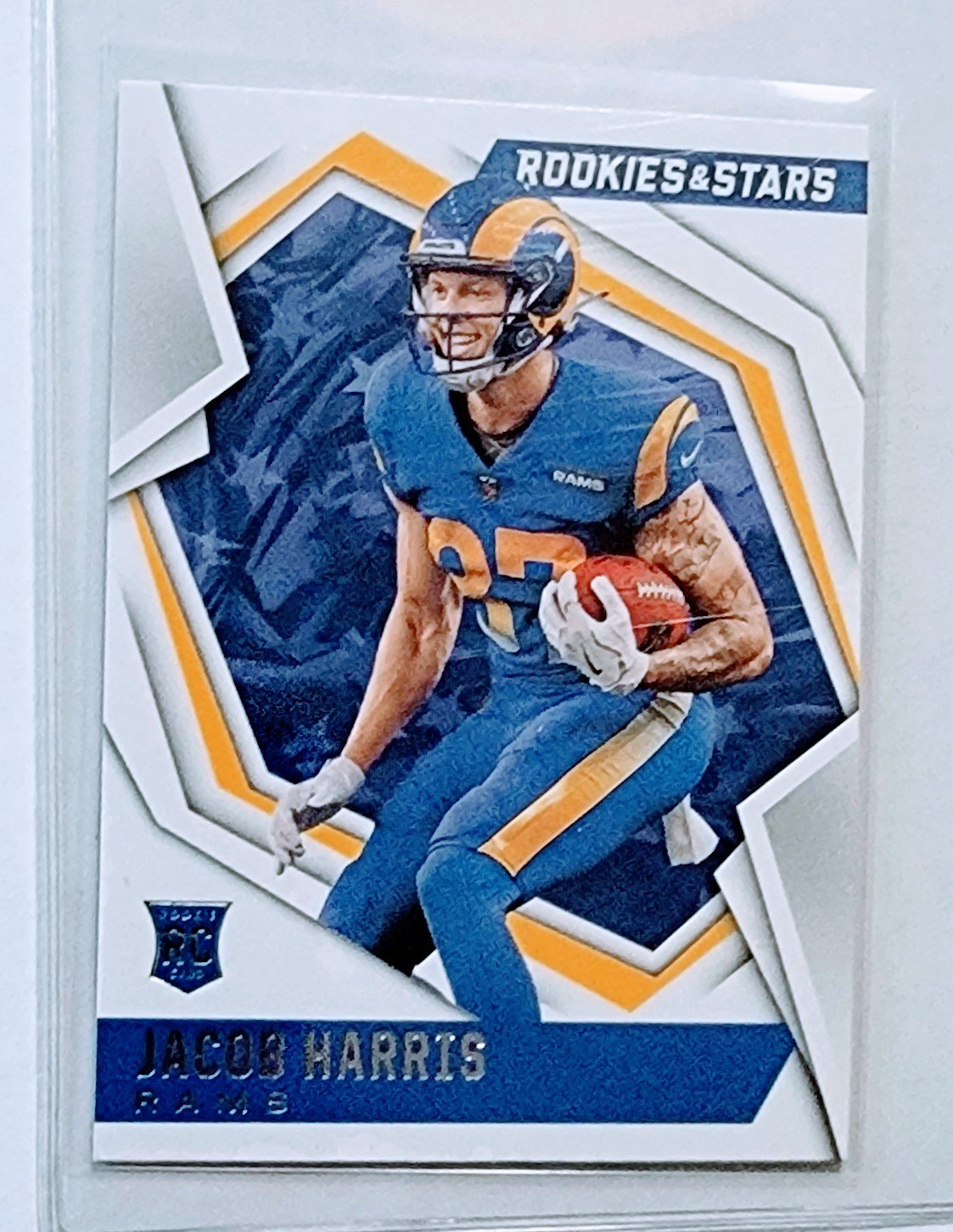 2021 Panini Rookies and Stars Jacob Harris Rookie Football Card AVM1 simple Xclusive Collectibles   