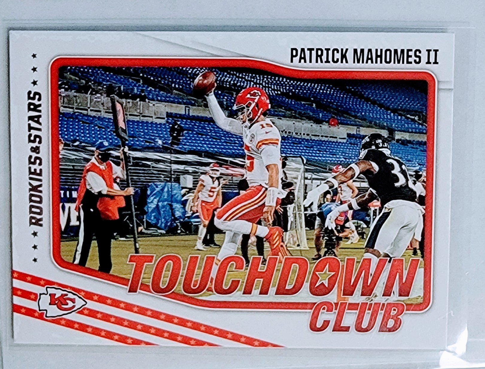 2021 Panini Rookies and Stars Patrick Mahomes II Touchdown Club Football Card AVM1 simple Xclusive Collectibles   