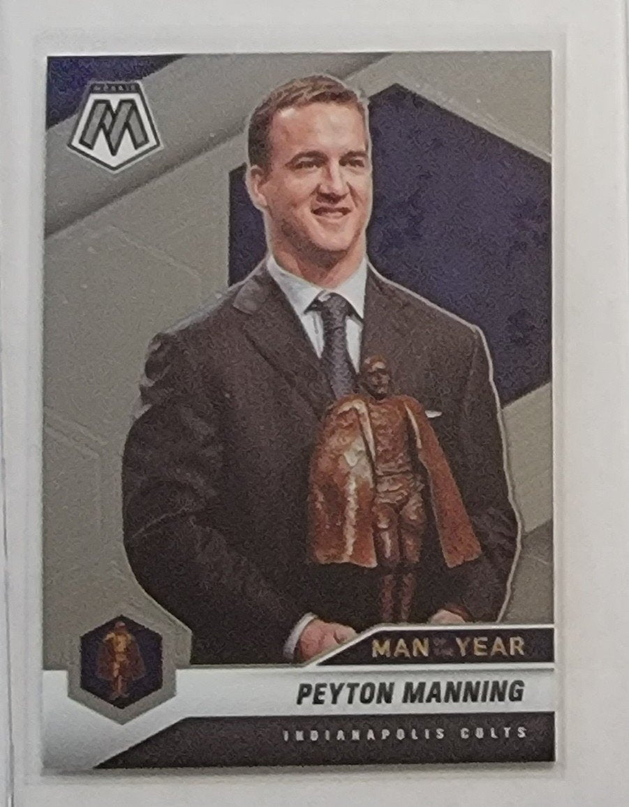 2021 Panini Mosaic Peyton Manning MOY Football Card AVM1 simple Xclusive Collectibles   
