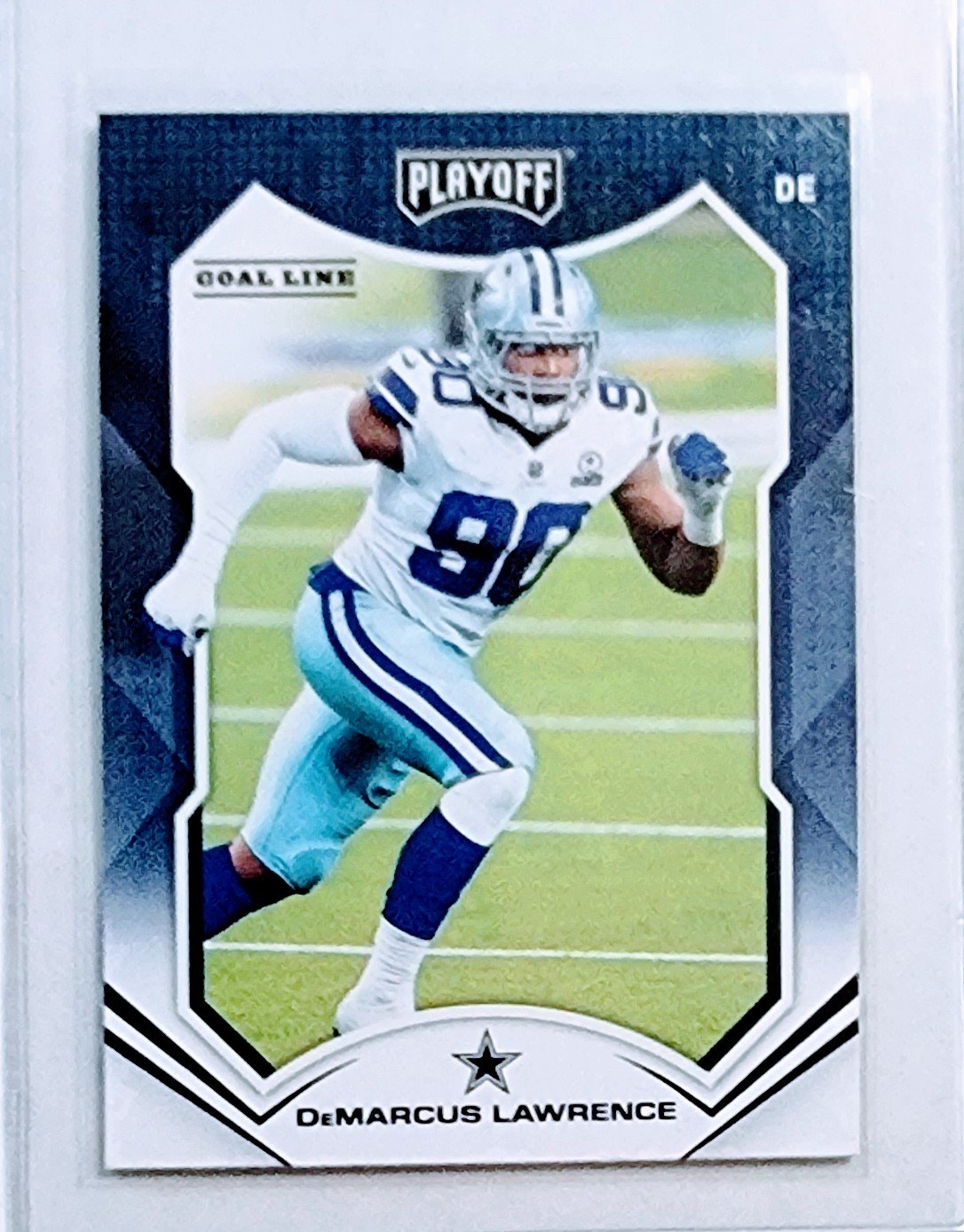 2021 Panini Rookies and Stars DeMarcus Lawrence Goal line Football Card AVM1 simple Xclusive Collectibles   