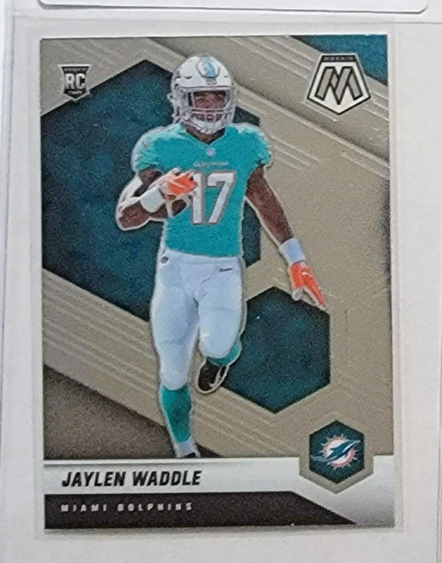 2021 Panini Mosaic Jaylen Waddle Rookie Football Card cAVM1 simple Xclusive Collectibles   