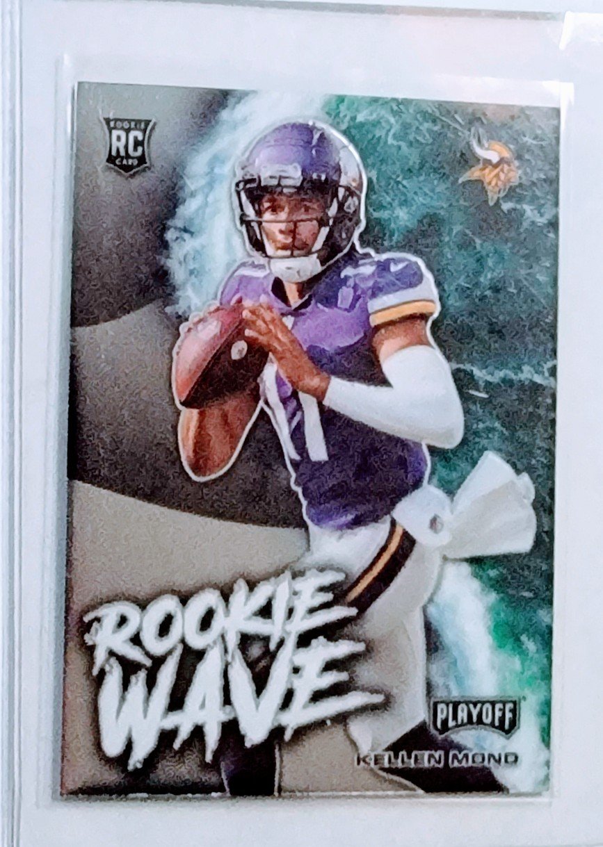 2021 Panini Rookies and Stars Kellen Mond Rookie Wave Football Card AVM1 simple Xclusive Collectibles   