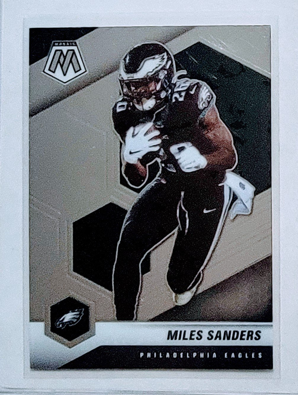 2021 Panini Mosaic Miles Sanders Football Card AVM1 simple Xclusive Collectibles   