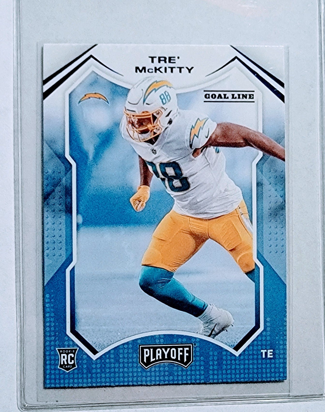 2021 Panini Playoffs Tre McKitty Goal Line Football Card AVM1 simple Xclusive Collectibles   