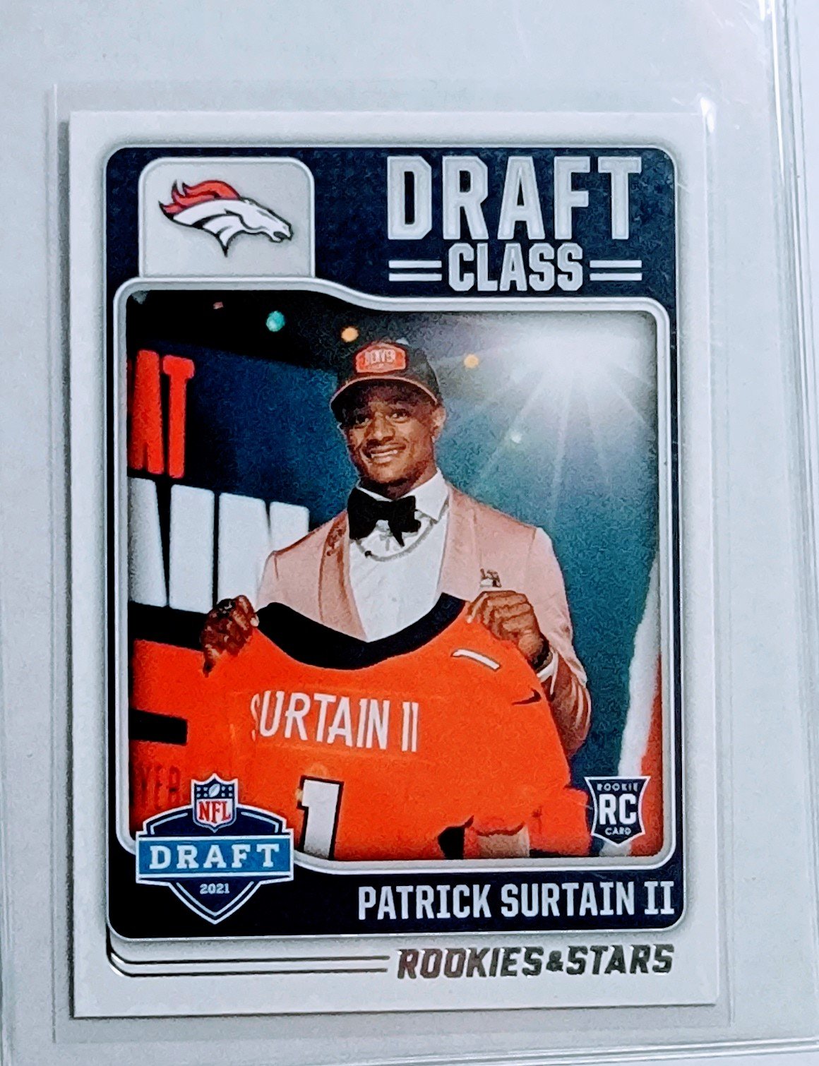 2021 Panini Rookies and Stars Patrick Surtain II Draft Class Rookie Football Card AVM1 simple Xclusive Collectibles   