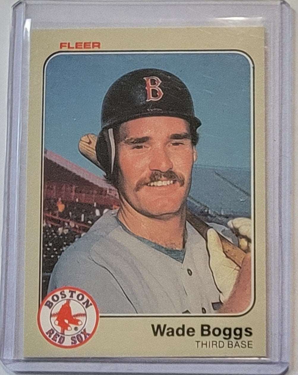 1983 Fleer Wade Boggs Baseball Trading Card TPTV simple Xclusive Collectibles   