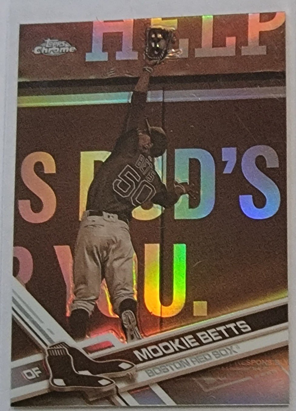 2017 Topps Chrome Mookie Betts Sepia Refractor Baseball Card TPTV simple Xclusive Collectibles   