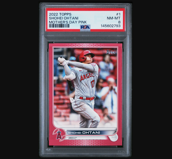 Shohei Ohtani 2022 Topps #1 Mother's Day Pink PSA 8 /50 Angels