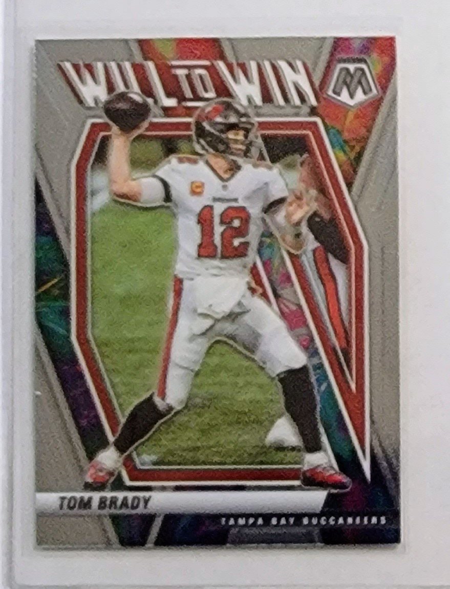 2021 Panini Mosaic Tom Brady Will to Win Insert Football Card AVM1 simple Xclusive Collectibles   