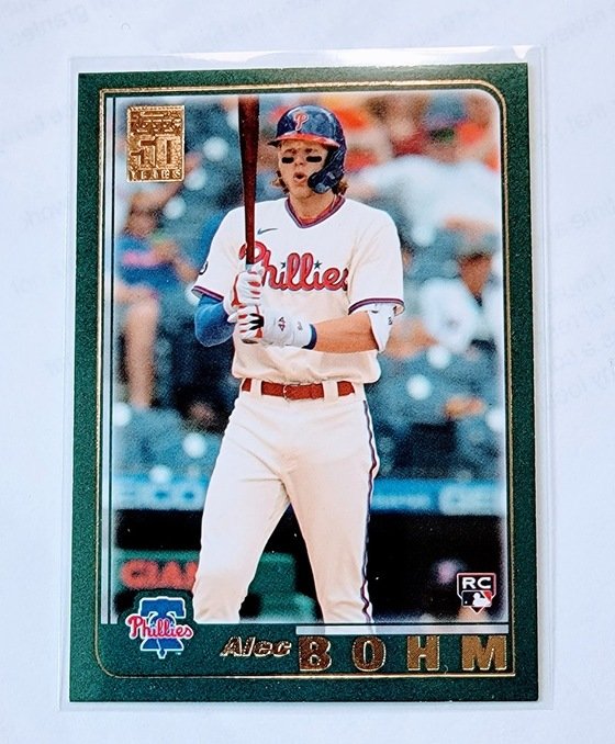 2021 Topps Archives Alec Bohm 2001 Rookie Baseball Trading Card SMCB1 simple Xclusive Collectibles   