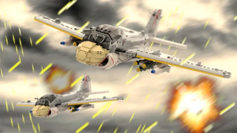 Classic Airforce & Military Brick Model Playsets by MOCREBRICKS: Iconic Planes Collection