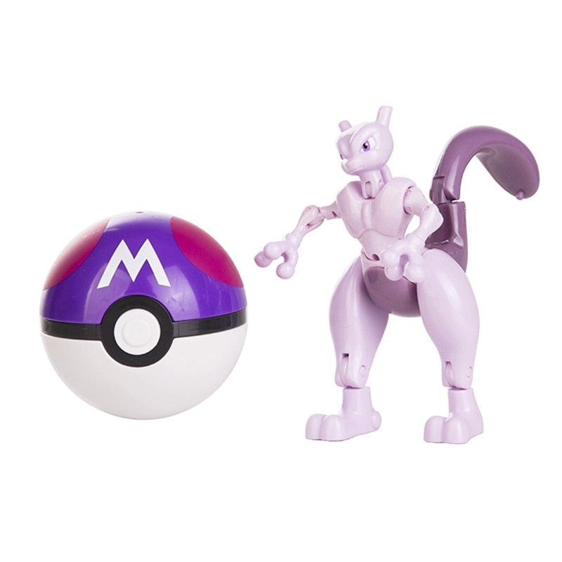 Pokemon Figure Set Mew & Mewtwo – 5 & 10 cm - New official Pokemon toy