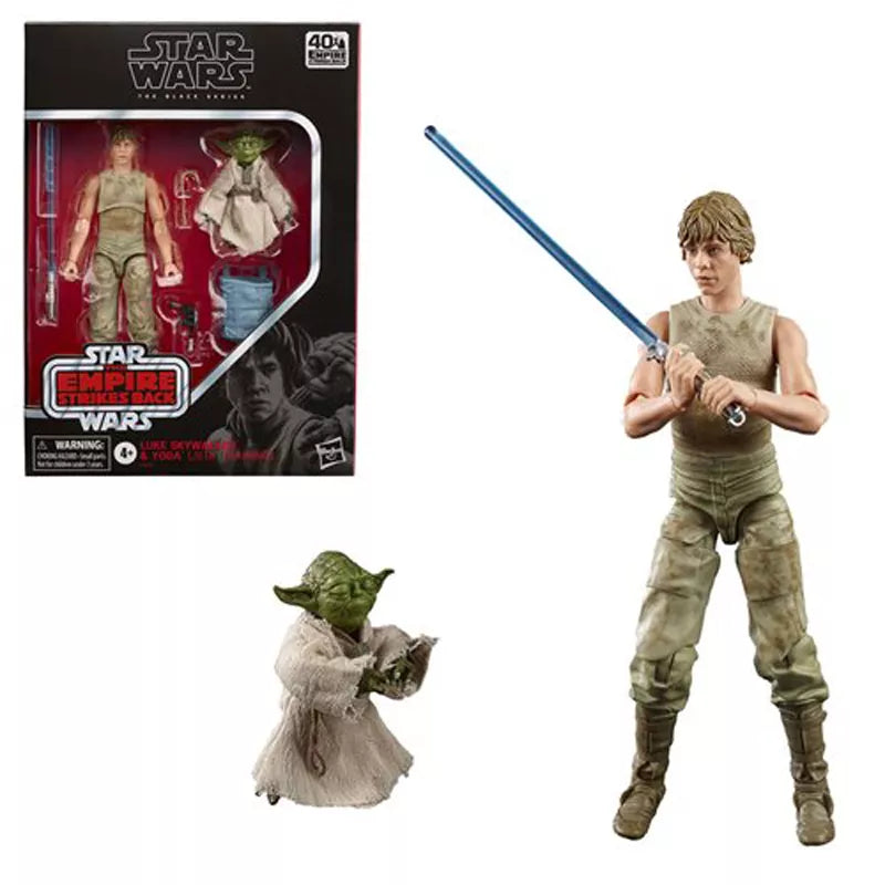 Star Wars Inspired Black Series Luke Skywalker and Yoda (Jedi Training) 6-Inch Action Figures