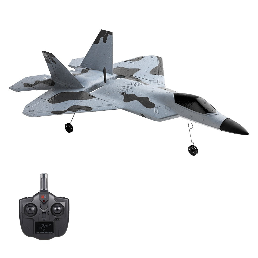 WLtoys XKS F-22 Raptor RC Plane 3-Channel Remote Control Airplane Brushless Motor 3D 6G Mode Stunt RC Foam Airplane for Adults Children