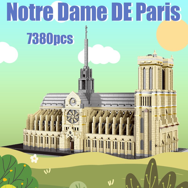 7380pcs+ Notre Dame and Potala Palace Brick Model Sets