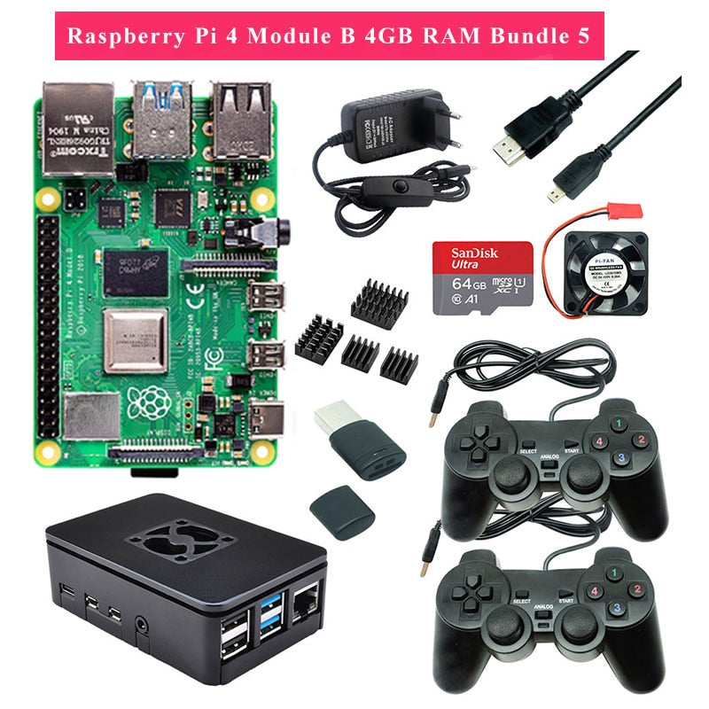 Ultimate Raspberry Pi 4 Model B Gaming Kit: Choose from 2GB or 4GB RAM