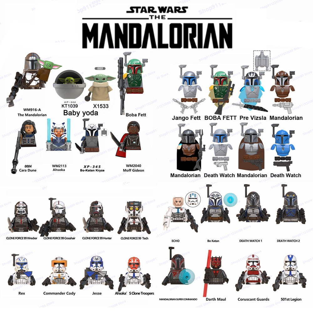 Star Wars the Mandaloria Brick Model Accessories