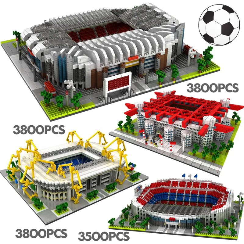 Famous Soccer Field Brick Model Sets: Miniature Stadiums for Football Enthusiasts