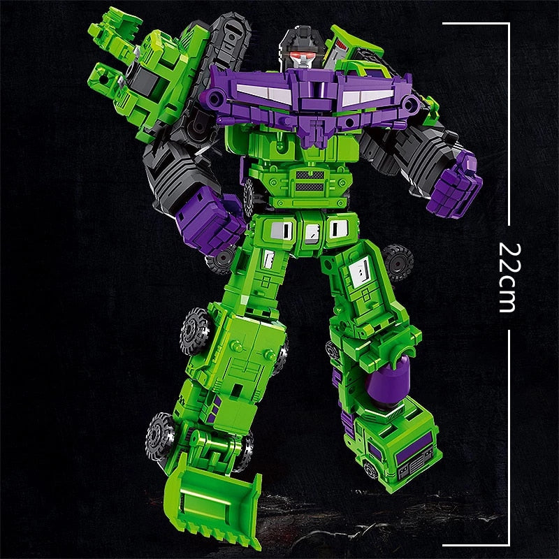 Transformers 6 in 1 Model Defensor Devastator Toys Action Figure Robot Playset - Xclusive Collectibles