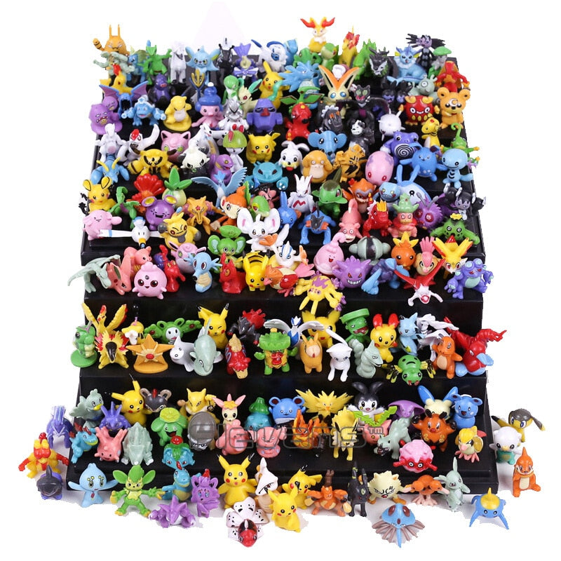 Pokémon Figures Toy Collection: From 24Pcs to 144Pcs, 2-3cm Anime Figu