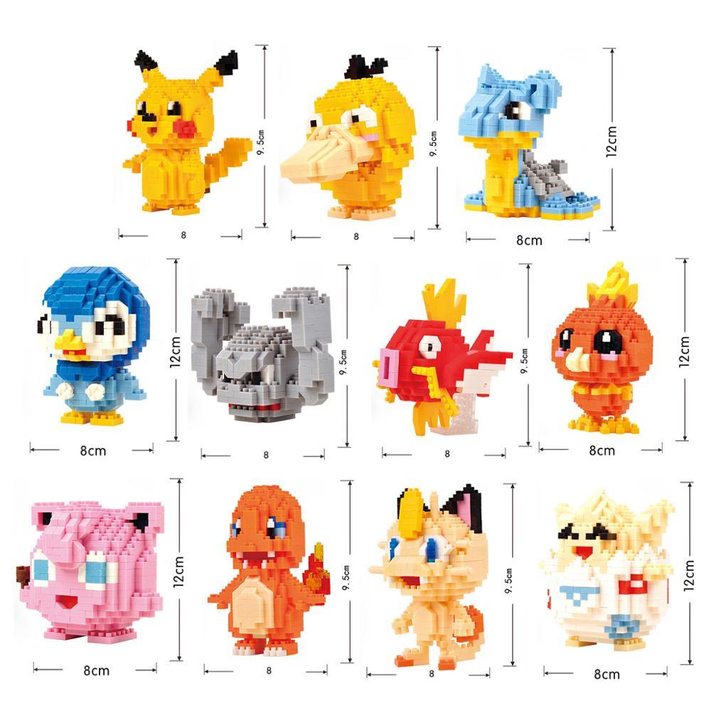 TAKARA TOMY Pokémon Character Building Block Set: 34 Unique Characters to Select!