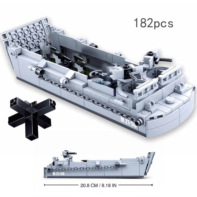 Military Brick Playsets: Tanks, Aircraft, Submarines & Armor Building Block Collections