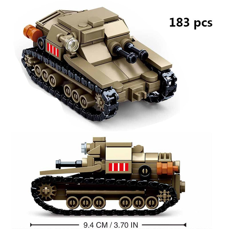 Tank, Artillery & Aircraft Brick Model Sets - Historic Warfare at Your  Fingertips!