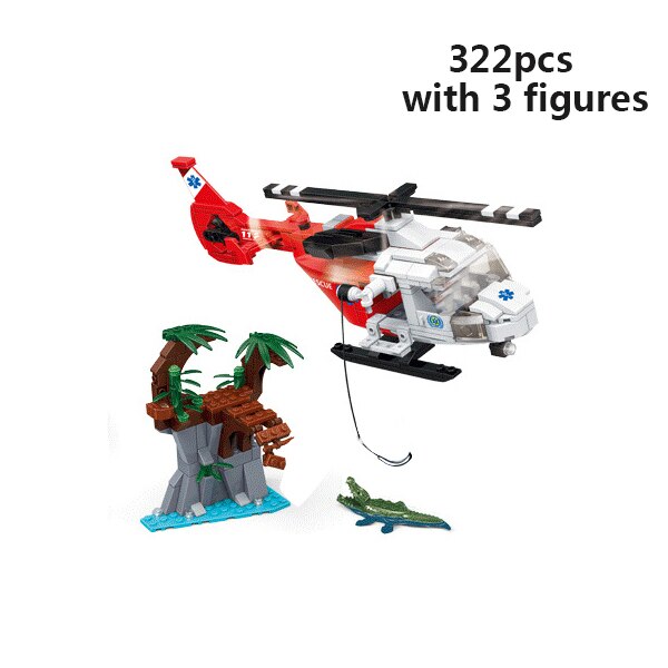 WW2 & Helicopter Model Brick Playsets: Aircrafts & Helicopter Block Collection