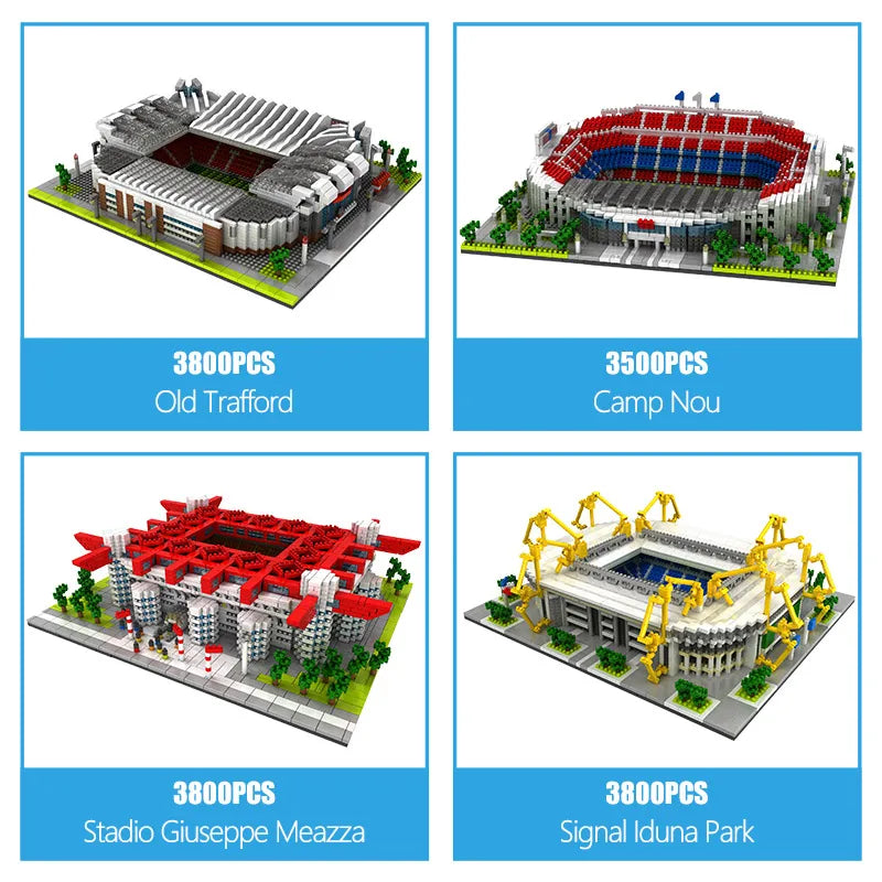 Famous Soccer Field Brick Model Sets: Miniature Stadiums for Football Enthusiasts