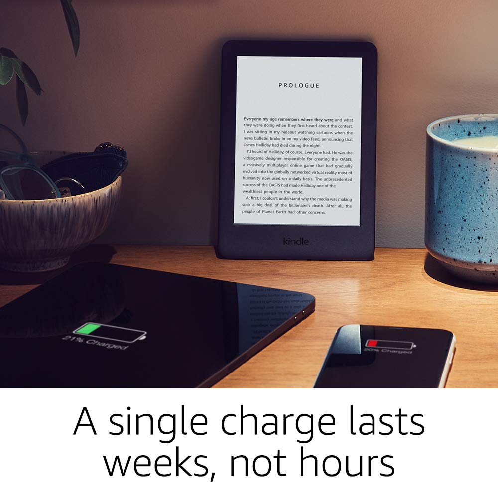 All-new Kindle Black 2019 version, Now with a Built-in Front Light, Wi-Fi 4GB eBook e-ink screen 6-inch e-Book Readers