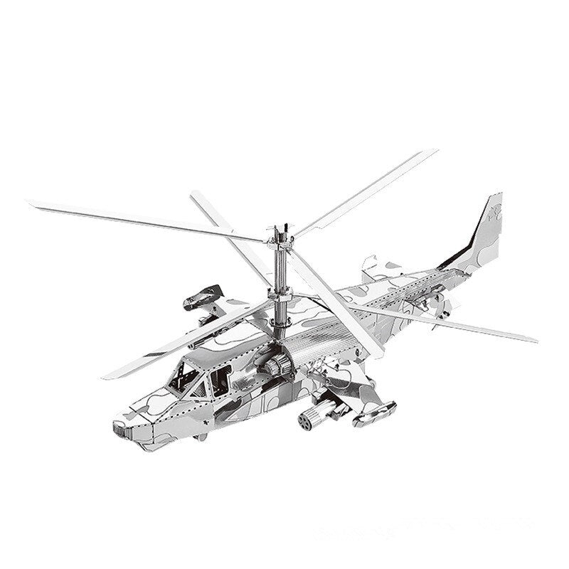 MMZ MODEL NANYUAN 3D Metal Model Kit: KA-50 Aircraft & RAH-66 Stealth Helicopter