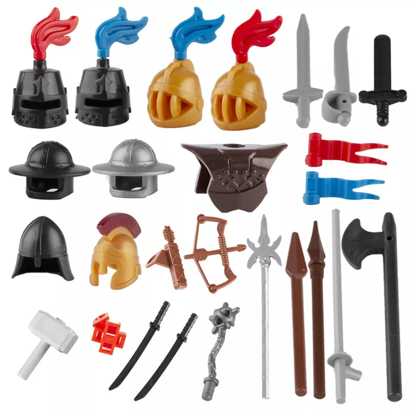 BRICKPANDA Medieval Knight MOC Accessories - Build Your Knights and Army