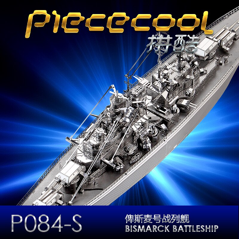 3D Metal Bismarck Battleship Model Kit