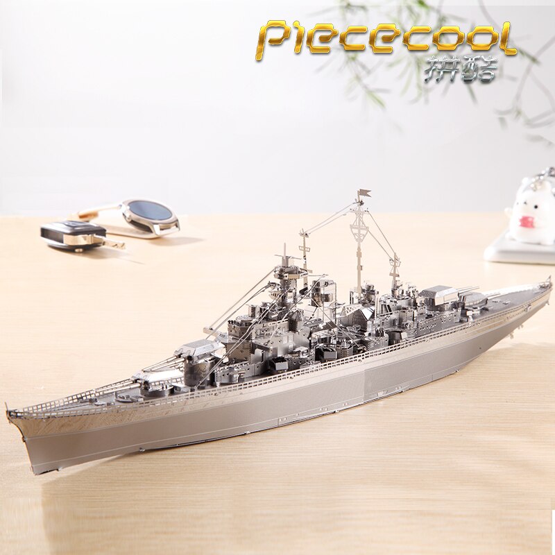 3D Metal Bismarck Battleship Model Kit