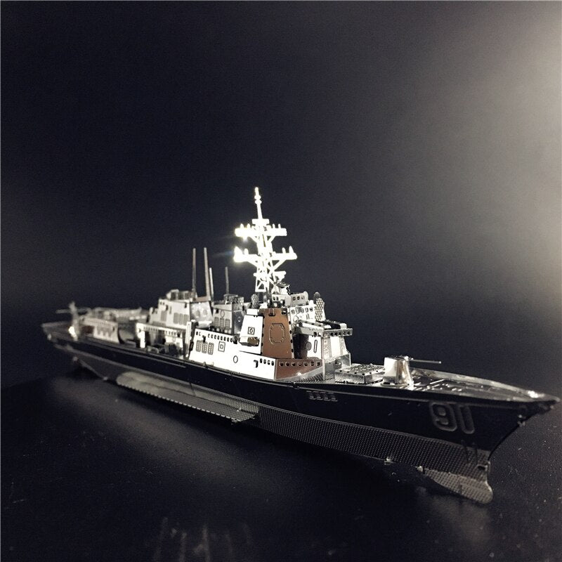 3D Metal Puzzle Burke Class Destroyer or Type 056 Corvette Model Kits