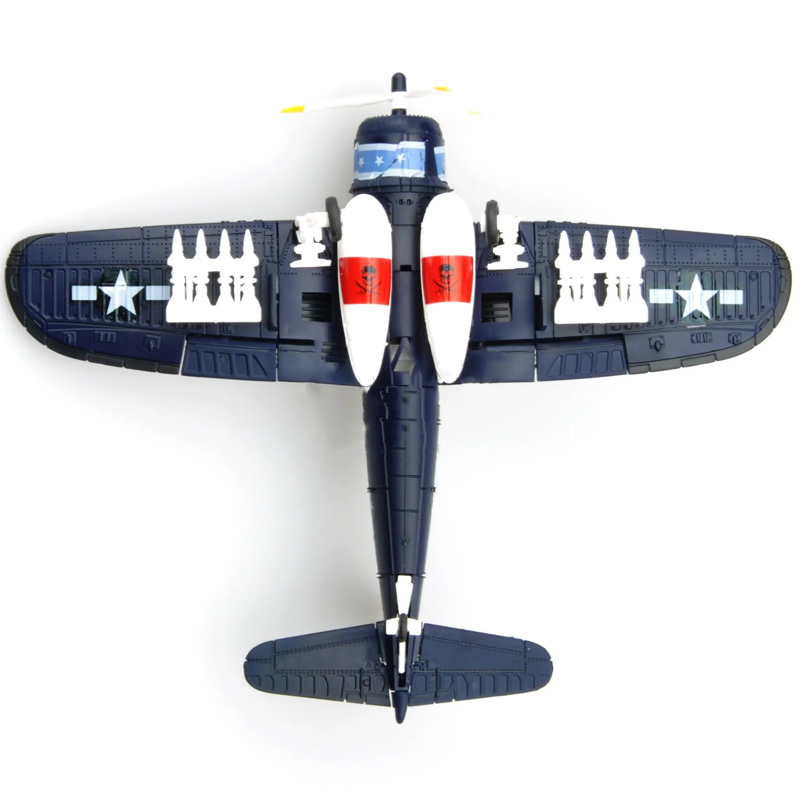 1/48 Mini Military F4U Fighter Plane Model – 1pc Random Color (F4U Style Airplane Building Set)